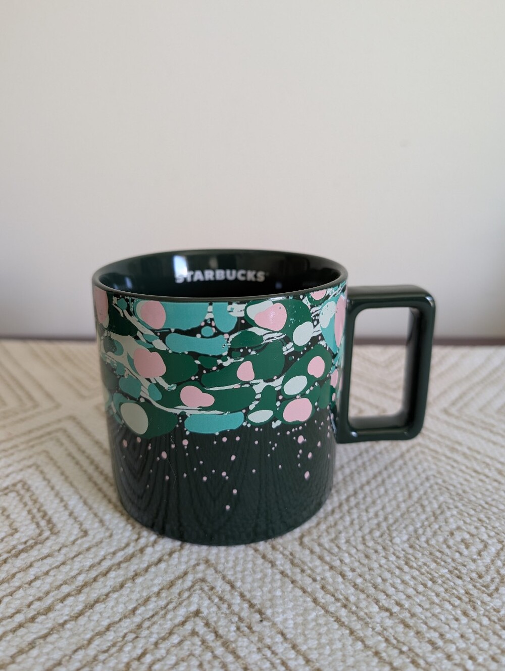 Starbucks Holiday 2022 Venetian Forest Ceramic Mug 12 OZ‎